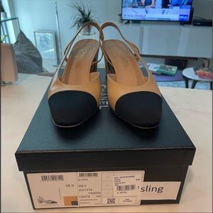 Authentic Chanel slingback sandal